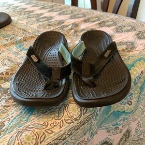 Crocs massage flip flops Size 8 - Women’s